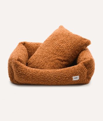 Mustard Fleece Dog Bed, Snozy