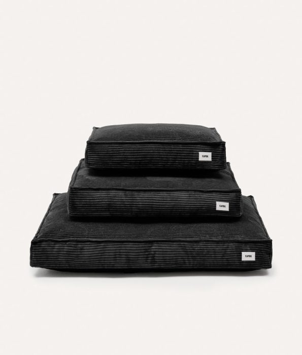Black Corduroy Dog Bed, Cuadra