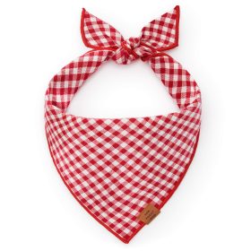 Red Gingham Dog Bandana from The Foggy Dog
