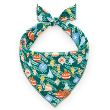 Festive Ornaments Dog Bandana from The Foggy Dog