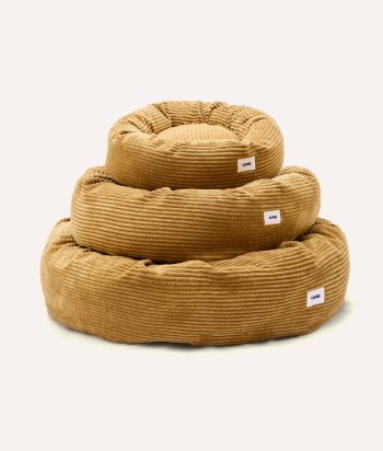 Mustard Corduroy Dog Bed, Nuba