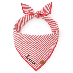 Red Stripe Dog Bandana from The Foggy Dog